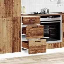 vidaXL Armadio da cucina Lucca vieux bois bois ingénierie - Castano - Visualizzare 3