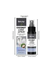 EelJoy Pet Coconut Scented Care Spray, No-Rinse Dog Coat Detangler, Leaves Fur Smooth Silky & Shiny