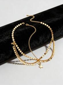 Girl's Luxury Bridal Headchain, Fashionable Bohemian Style Wedding Headpiece, Gold Headpiece, Student Supplies, Girls' Accessories - Multicolor - View 9