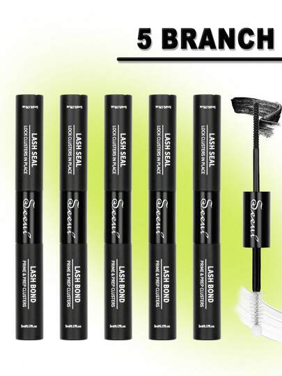 5/3/2/1pc Bond And Seal, Bond 5ml And Seal 5ml, Lash Glue Strong Hold Lash Cluster Glue 2 In 1 Lash Bond And Seal, For Lash Clusters DIY Lash Extension Glue, DIY Eyelash Tool, Soft Long Lasting Cluster Lash Glue, All Day Wear 2 In 1 Eyelash Bond And Seal For DlY Lash Extensions, Lash Glue, Eyelash Glue,