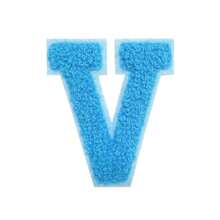 1/26pcs Chenille 2.8 Inch Letter Iron-On Patches, Suitable For Repairing Jeans, T-Shirts And Other Clothing, Letter Patch Badges