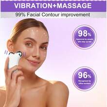 400mAh电动面部按摩滚轮V字提拉按摩仪嫩肤美容工具 - 彩色 - 查看 7