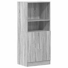 vidaXL Armário de cozinha sonoma cinzento 57x41,5x131,5 cm bois ingénierie - Cinza - Ver 1