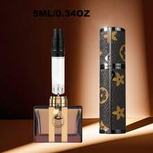 高级合金香水补充瓶，底部注油设计，优雅旅行喷雾器，奢华便携喷雾器，防漏香水盒
