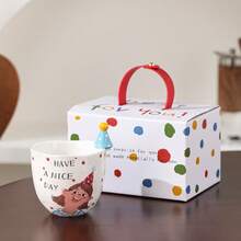 3D立体造型陶瓷杯，生日派对手持杯，送给女朋友的礼物，情侣咖啡杯，生日礼物，牛奶杯，茶杯，可爱复古 - 派對系列 - 查看 13