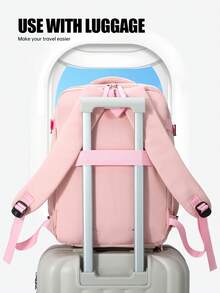Myco 40x30x20厘米真空压缩背包，符合瑞安航空登机行李尺寸要求，可用作个人旅行背包、女士背包、男士工作包、笔记本电脑包、运动健身包、游泳包、周末旅行包、返校礼物 - 彩色 - 查看 8