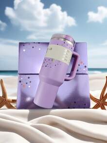 زجاجة مياه رياضية معزولة من الفولاذ المقاوم للصدأ سعة 40 أونصة مع قش للرياضة والسفر والمدرسة، سعة كبيرة 40 أونصة، كوب قهوة معزول فراغيًا معاد استخدامه، كوب مياه محمول 40 أونصة، يحافظ على سخونة/برودة المشروبات لساعات، مقاوم للتعرق، زجاجة مياه رياضية 40 أونصة للأنشطة الخارجية والتخييم والقيادة، هدية عيد ميلاد، هدية عيد الميلاد لعشاق اللياقة البدنية من الرجال والنساء - متعدد الألوان - مشاهدة 3