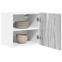 vidaXL Armoire suspendue 2 pcs Gris Sonoma et Blanc 40 x 31 x 40 cm - Gris - Voir 3