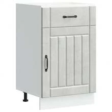 vidaXL Armário de cozinha Lucca gris béton bois ingénierie - Cinza - Ver 1