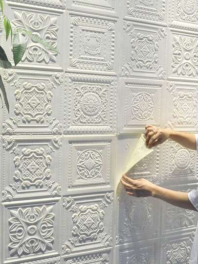 Self-Adhesive 3D Waterproof Foam Wall Panels, 3D Decorative Wallpaper, Suitable For Living Room, Bedroom, Laundry Room, Kitchen, Fireplace, Removable Wall Panels For TV Wall Decor, All-Season Decorative Anti-Collision Backsplash, Wallpaper Ceiling, Renew Your Home