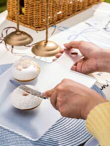 Clear/Black Acrylic Cutting Board - Chopping Board With Counter Lip, Non-Slip & Stain-Resistant For Kitchen Fruits & Vegetables - Clear Design Protects Countertops, Easy To Clean - Perfect Gift For Parents, Kitchen Chopping Board (2 Colors Available) - Multicolor - View 5