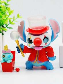 1个随机PVC材质趣味史迪奇系列收藏级乙烯基人偶 - 礼物创意 - 成人 - 卡通迷 - 14岁以上生日礼物和节日礼物 - 汽车/房间装饰 - 收藏展示模型（注意！轻微掉色和细微瑕疵属于正常现象！） - 彩色 - 查看 2