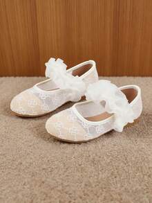 Giày bệt cho bé gái, giày trắng dự tiệc cho bé gái, giày công chúa cho bé gái - trắng - Xem 3