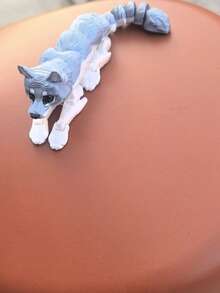 3D Printing Movable Joint Husky Desktop Handicraft Ornament - Multicolor - Grayish White - View 6