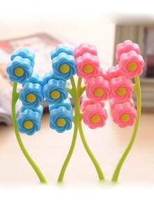 1 pieza Masajeador facial con forma de flor, firmeza natural - Rodillo de belleza, esculpe la línea en V, relaja la mente y el Body, sin batería, belleza, cuidado de la piel, spa, autocuidado, herramienta de cuidado de la piel, cuidado facial, suministros de esteticista, masaje, herramienta de masaje facial, rodillo facial - Multicolor - Ver 2