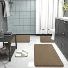 OLANLY Thick Memory Foam Bath Mat Rug 24x16, Extra Soft Absorbent Bathroom Rug, Quick Dry Bath Mats, Non-Slip, Machine Washable Carpet For Bathroom, Tub And Shower, Home Decor Accessories, Tan - Nâu - Xem 8