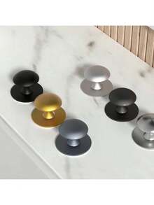 1/5 Packs Self Adhesive Cabinet Knobs, No Drilling Self Stick Drawer Knob, Stick-On Kitchen Cabinet Stainless Steel Handle Pull For Window, Wardrobe, Dresser, Cupboard, Closet - Multicolor - View 19