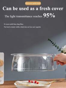 1pc Multi-Purpose Microwave Splatter Cover - Heat Resistant Up To 200°C, Reusable, For Heating Vegetables, Fruits And Dishes - Stackable Plastic Lid, Suitable For Camping, Outdoor Grilling And Home Use. And Dishwasher . - Multicolor - View 6