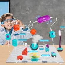 Kits de Ciencia para Niños, EASYTAO Juego de Circuitos Electrónicos DIY con 45 Bloques de Circuitos, 101 Experimentos para Aprender sobre Electricidad, Juguetes Educativos Stem, Regalo para Navidad - Edición Clásica - Ver 6