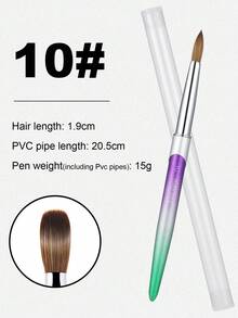 Cọ vẽ móng tay acrylic Kolinsky chất lượng tốt, cọ lông chồn nghệ thuật cán gỗ, cọ tạo gel, dụng cụ vẽ móng. - Nhiều màu - Xem 11