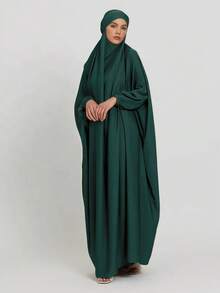 1pc Loose Design Hijab Khimar, High Privacy Top Quality Jilbab Muslim Women Prayer Headscarf, Islamic Clothing Khimar Abaya Prayer Jilbab - Multicolor - View 19