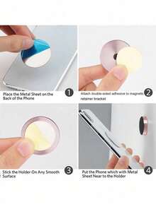 1/2 piezas Soporte magnético multiusos para teléfono - ¡Monta tu teléfono de forma segura en cualquier lugar! - Multicolor - Ver 9