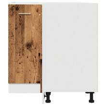 vidaXL Meuble de cuisine "Lyon" Bois ancien 75,5 x 75,5 x 81,5 cm Bois d'ingénierie - Tabac - Voir 4