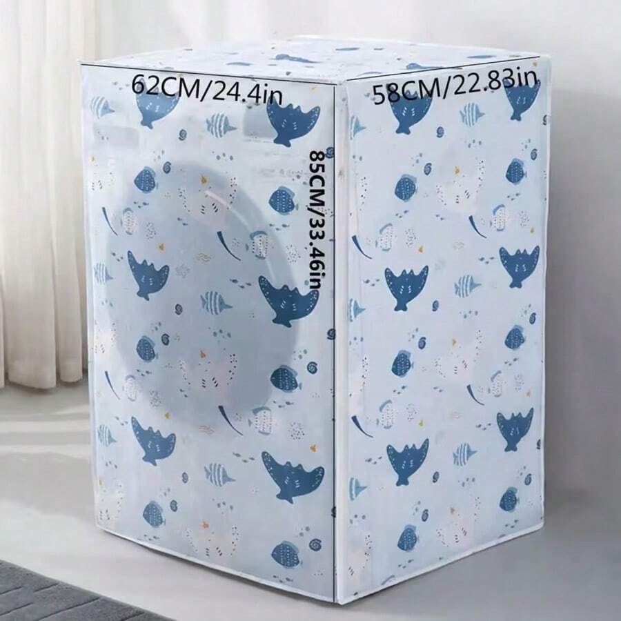 1pc PEVA Material Printed Thick Washing Machine Cover, Anti-UV, Washing Machine Drum Cover, Women's Day, Travel Essentials, Wedding Favors, Y2k, Bedroom, Car Accessories Women, Kitchen Decor, Wedding, Y2k, Party
