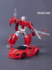 1Set 6-In-1 Alloy Fire & Engineering Transforming Team For Kids Aged 6+ - /Fire/Excavator/Spray Truck Combined Rescue Robot, Realistic Collectible Premium Gift Box Toy For Boys - Cool Transforming Toy - View 14