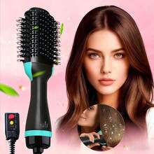 3-In-1 Electric Hair Dryer Brush & Hot Air Styler ,3-Speed Adjustment, Frizz Control, One-Step Blowout/Smoothing Brush, Curl Defining Styling For Wet/Dry Hair ,Perfect Gifts For Women, Easy To Use, And Travel-Friendly - US A Type Plug(110-127V) - View 11
