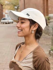 可调节高马尾棒球帽，半开帽檐，男女通用休闲棒球帽，透气，适合通勤、户外运动、跑步、骑行、旅行、购物、露营，女士旅行配件，户外运动配件 - 彩色 - 查看 5