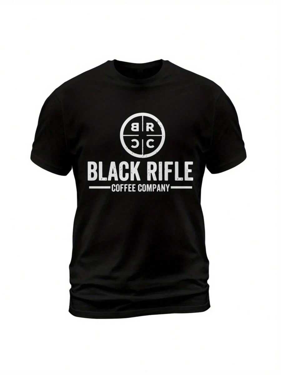 Black Rifle Coffee Company Logo T-Shirt Made In USA Size S-5XL - 黑色 - 查看 1