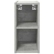 vidaXL Armoire suspendue avec rangement Gris béton 20 x 29,5 x 40 cm - Gris - Voir 4