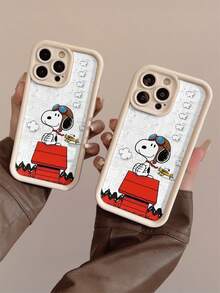 A Cartoon Snoopy Pattern, A High-Bamboo Anti-Drop Phone Case Made Of Tpu Material, Can Be Given As A Holiday Gift. It Is Suitable For IPhone Xs/ XS Max /Xr/11, 12, 13, 14, 15, 16pro/Promax/14, 15, 16plus/17, And Is Suitable For Both Men And Women - 彩色 - 查看 3
