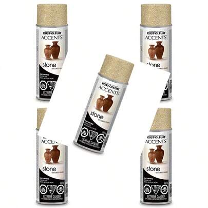 Rust-Oleum Decorative Stone Creations Spray Paint In Bleached Stone 340g