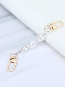 Bag Strap DIY Pearl Extension Chain, Bag Strap Extender - White - View 1