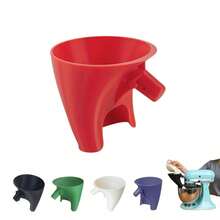 Flour Sifter Funnel With Tilting Spout And Anti-Spill Design - Fits KitchenAid Artisan KSM150 And 5-Quart Tilt-Head Mixers, Durable Plastic Construction, Ergonomic Handle And Stable Base For Precise Baking - Easy To Clean - Multicolor - View 12