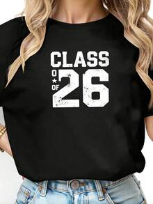 Graduation T-Shirt Class Of 2026, Fun Gift For Senior Students-1 - Black 5 - View 2
