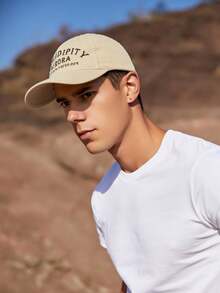 1pc Elegant Polyester Baseball Cap With Striped Band, Suitable For Summer Parties, Dates, Sun Protection, Face Slimming, Unisex - Beige - View 12