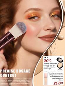 20pcs Dual-Ended Makeup Brushes, Multi-Functional Blush, Powder, Foundation, Highlighter, 2-In-1 Brushes For Liquid, Cream And Powder Makeup Application, Blending And Polishing - Multicolor - View 7