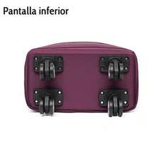 Bolso de Viaje de Gran Capacidad con Ruedas Giratorias 360 Impermeable de Tela Oxford Ideal para Vacaciones y Transporte de Equipaje - azul real - Ver 2