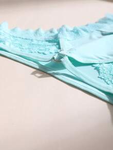 3条装性感蕾丝拼接女士低腰无痕内裤，冰丝般柔软舒适透气，适合瑜伽、运动和日常穿着。 - 彩色 - 查看 6