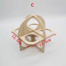 Wooden Hamster Swing Seesaw House, Small Villa Hideout Nest Toy For Hamsters, Gerbils, Parakeets, Pet Exercise Toy Set - Multicolor - View 5