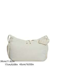 2026新款大容量尼龙面料单肩包，休闲多口袋新月形包，轻便多功能运动斜挎包