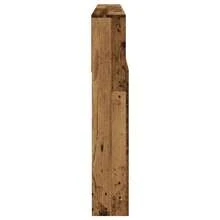 vidaXL Armario de mesa iluminado madera vieja 180x19x103,5 cm - Marrón - Ver 5