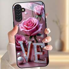 Tempered Glass Phone Case For Samsung Galaxy Models A04, A04S, A05, A05S, A06, A13, A14, A15, A16, A22, A23, A24, A25, A26, A32, A33, A34, A35, A36, A52, A52S, A53, A54, A55, A56, 5G S21, S22, S23, S24, S25, FE Plus Ultra, Featuring Lens Protection, Scratch Resistance, Portable Design, And A Creative Protective Cover, Perfect As A Holiday Gift - ZM8474. - Black - View 5