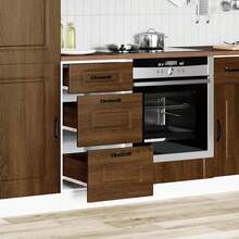vidaXL Armadio da cucina Kalmar chêne marrone bois d'ingénierie - Castano - Visualizzare 3