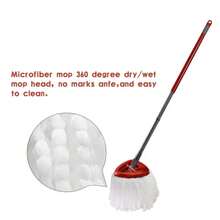Mop Replace Head, 3 Pack Spin Mop Replacement Head Easywring 1-Tank System, Easy Cleaning, Microfiber, Machine Washable - 白色 - 查看 7