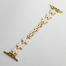 1条，2026新款，炫彩向日葵花瓣表带，兼容，时尚女士设计，创意表带，兼容 38/40/41/42/44/45/46/49毫米，兼容 Series Ultra/SE/10/9/8/7/6/5/4/3/2/1，无需工具即可调节长度，送朋友的礼物 - 玫瑰金 - 查看 10