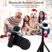 Magnetic Camera Handle Bluetooth Mount Upgraded Magnetic Phone Grip Supports Wireless Charging Handheld Stabilization & Anti-Shake Smart Camera Handle Grip For IPhone/ Android Phones Ideal For Video Photography & Shooting (Pink/ Black) - Black Shooting Aid (no Flash) - View 3